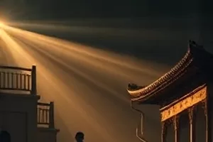都市剧《午夜豆浆铺》剧照，凌晨街边摊升起的热气
