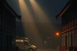 都市群像剧《长夜灯火》剧照，便利店收银台前的夜班店员